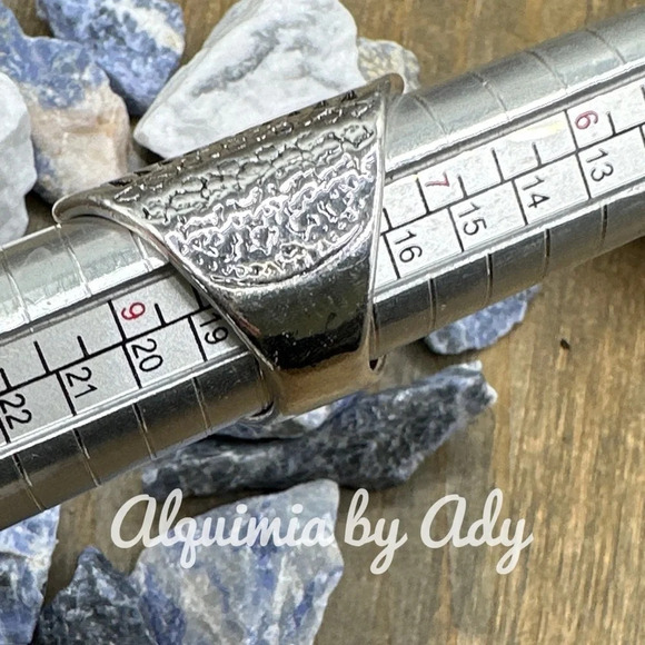 Silver maxi Big engraved full finger chunky wester style wide ring band - Picture 2 of 5